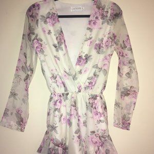 Lioness Floral Romper Playsuit
